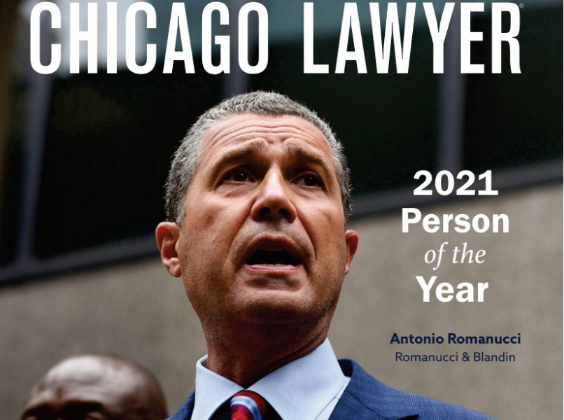 Image of Antonio Romanucci named Chicago Lawyer Magazine Person of the Year