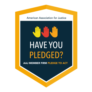 AAJ Member Firm Pledge to Act Badge