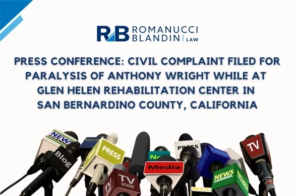 Press Conference: Lawsuit Filed for Paralysis of Anthony Wright While at Glen Helen Rehabilitation Center