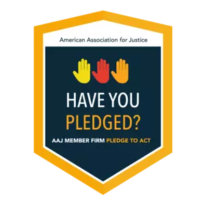 AAJ Member Firm Pledge to Act Badge